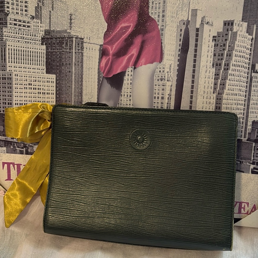 VERSACE Vintage Leather and Suede Clutch